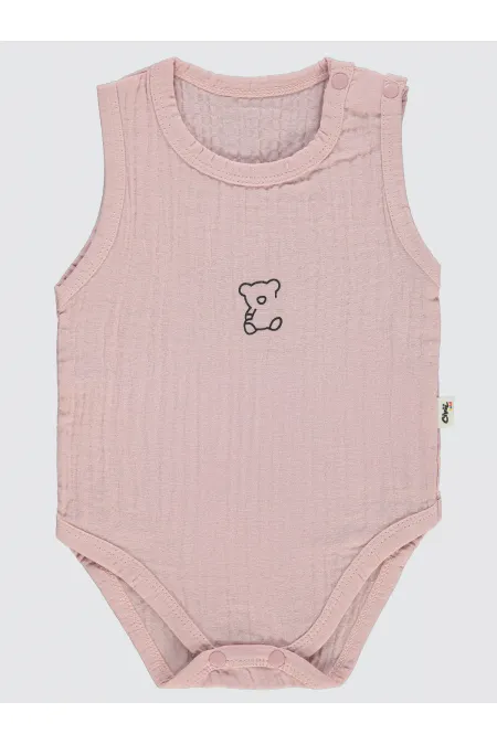 Body bébé à boutons-pression rose 0-24 mois - Lot