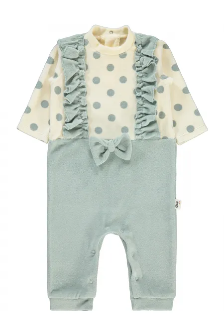 Grenouillère bébé 0-24 mois verte - Emballage