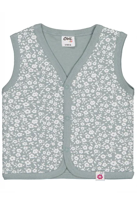 Gilet bébé vert 0-24 mois - Emballage