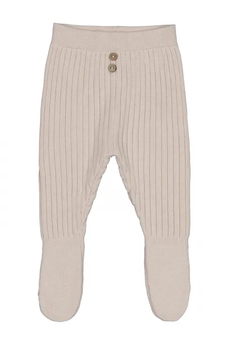 Baby Tracksuit Bottoms 0-24 Months Stone Color - Pack
