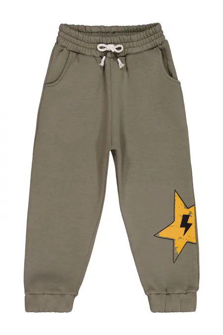 Bas de survêtement kaki pour garçon de 6 à 9 ans - Lot