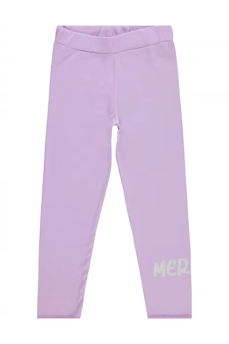 Leggings pour filles, 6-9 ans, lilas - Lot
