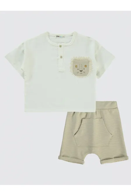 Costume beige pour garçon de 2 à 5 ans - Emballage