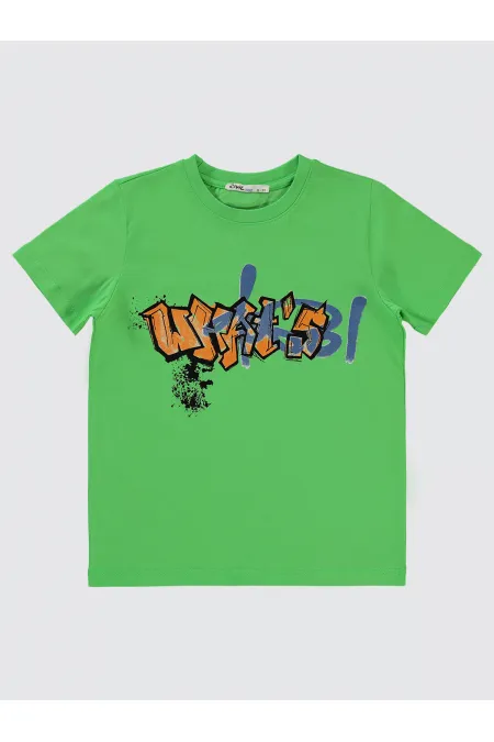Boys T-Shirt 6-9 Years Green - Pack