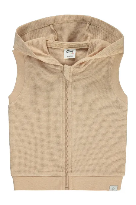 Gilet bébé 0-24 mois Café au lait - Emballage