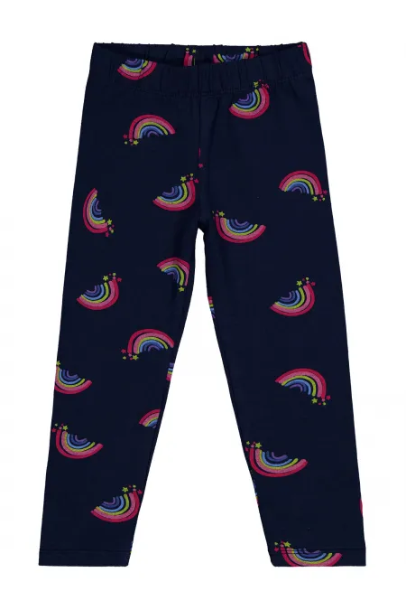 Collants pour fille de 2 à 5 ans, bleu marine foncé - Emballage