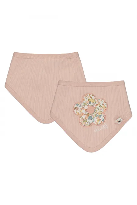Bavoir bébé 0-24 mois rose poudré - Lot