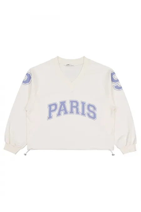 Kız Çocuk Sweatshirt 10-13 Yaş Ekru - Paket