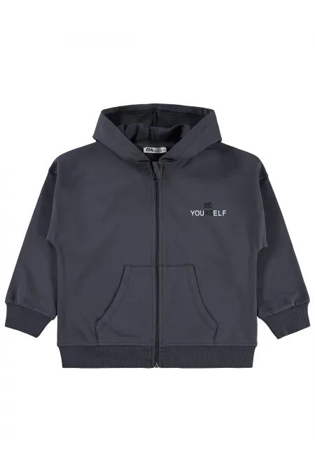 Gilet pour fille, 10-13 ans, anthracite - Lot