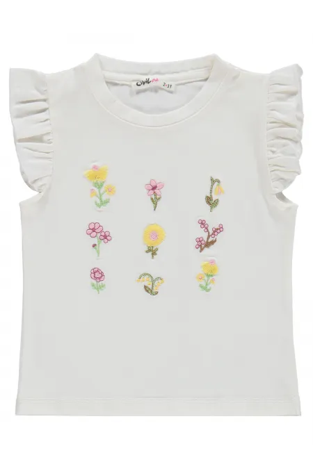 Kız Çocuk Takım 2-5 Yaş Ekru-Soft Pembe - Paket