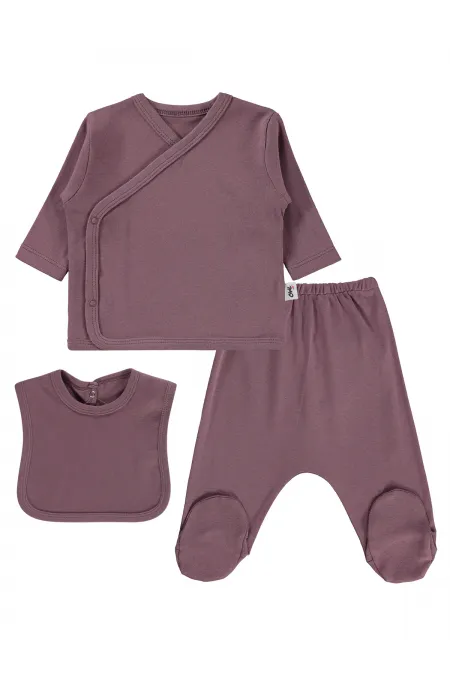 Baby Bodysuit Sets 0-24 Months Coffee - Pack