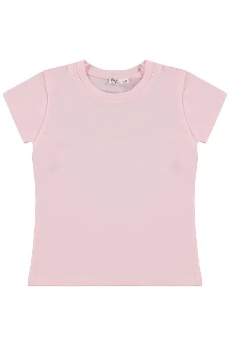Kız Çocuk Tişört Km 2-5 Yaş Pembe Şerbet - Paket