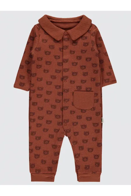 Grenouillères bébé 0-24 mois marron - Emballage