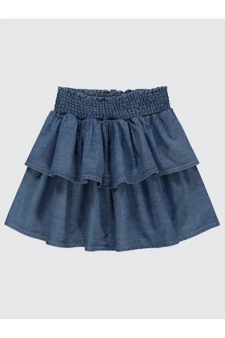 Kız Çocuk Etek 6-9 Yaş Mavi - Paket
