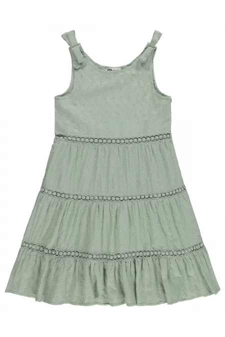 Girls' Jumpsuit and Dress, Ages 10-13, Light Green - Package