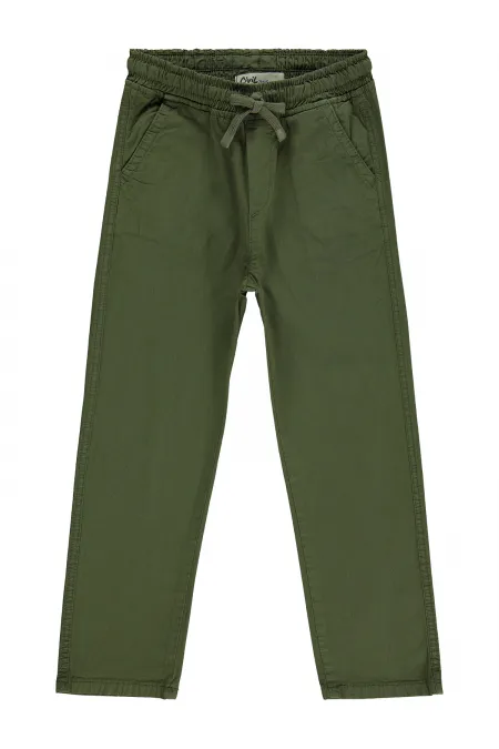 Pantalon garçon, 10-13 ans, kaki - Lot