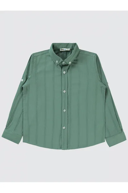 Erkek Çocuk Gömlek 6-9 Yaş Haki - Paket