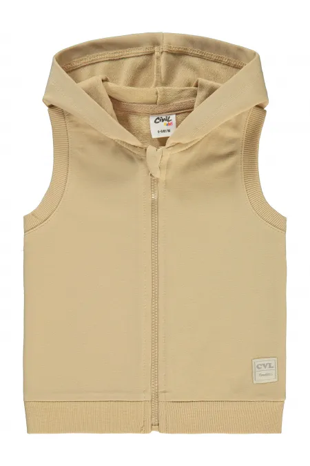 Gilet bébé 0-24 mois Café au lait - Emballage