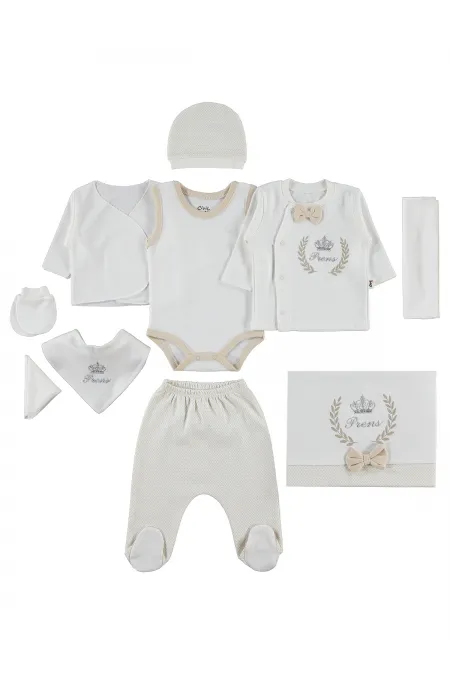 Baby Onesie Sets 0-24 Months Light Brown - Pack