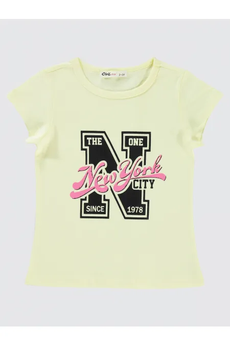 Girls' T-Shirt 2-5 Years Old Chalk - Pack