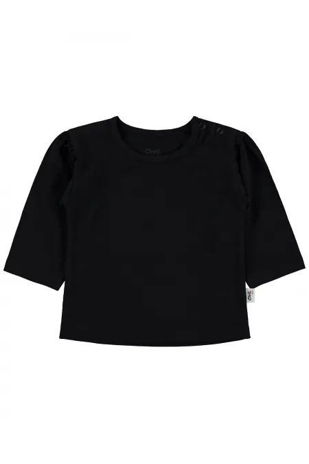 Bebek Sweatshirt 0-24 Ay Siyah - Paket