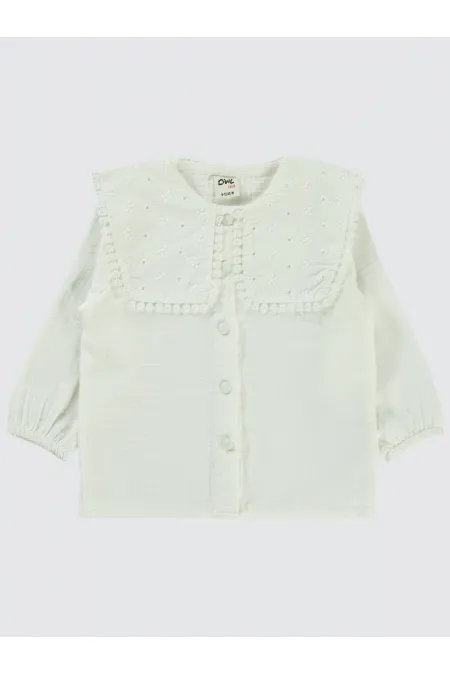 Bebek Gömlek 0-24 Ay Ekru - Paket