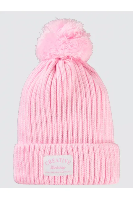 Kız Çocuk Şapka Bere 2-5 Yaş Pembe - Paket