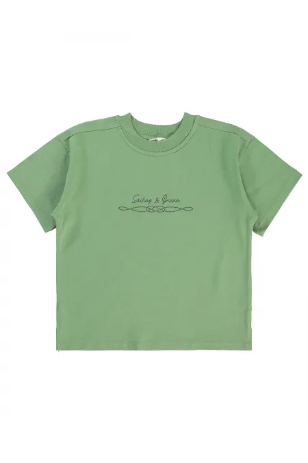 T-shirt garçon 6-9 ans kaki clair - Emballage