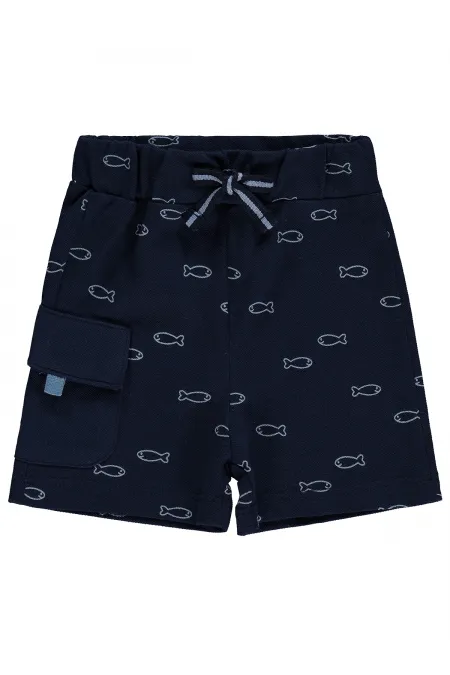 Bebek Şort 0-24 Ay Lacivert - Paket