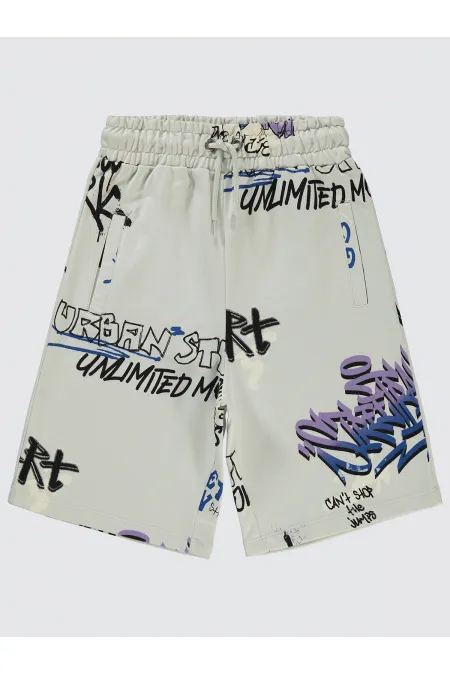 Erkek Çocuk Kapri 6-9 Yaş Açık Gri - Paket