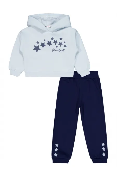 Girls Tracksuit Set 2-5 Years Old Blue - Package
