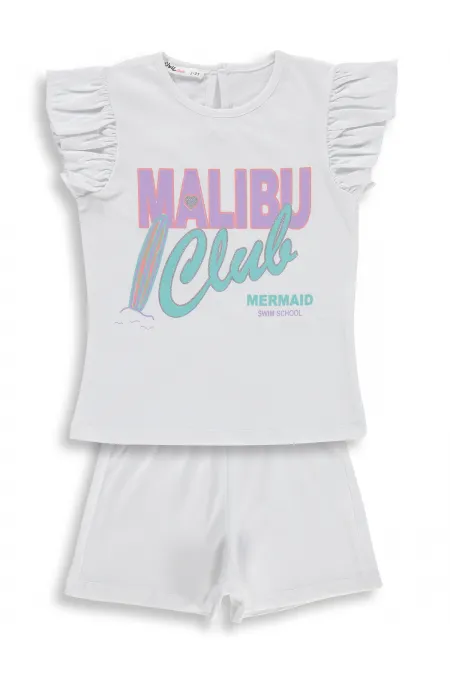 Ensemble pour fille de 2 à 5 ans, blanc cassé - Emballage