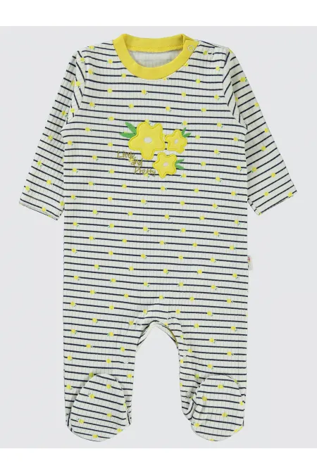 Grenouillères bébé 0-24 mois jaunes - Emballage