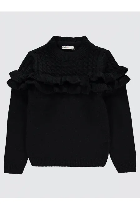 Pull noir pour fille de 6 à 9 ans - Lot