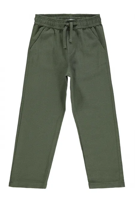 Pantalon garçon, 10-13 ans, kaki - Lot