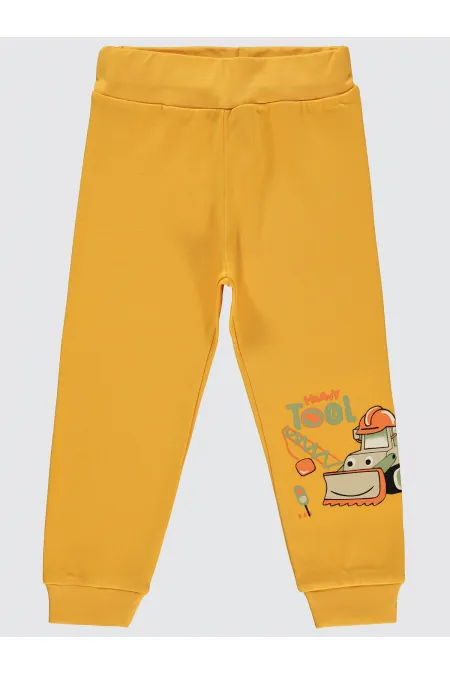 Erkek Çocuk Eşofman Altı 2-5 Yaş Hardal - Paket