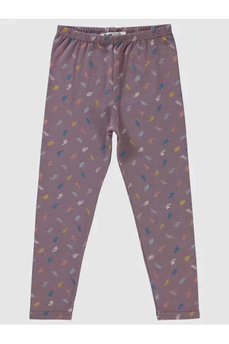 Collants pour filles de 6 à 9 ans, couleur prune clair - Paquet