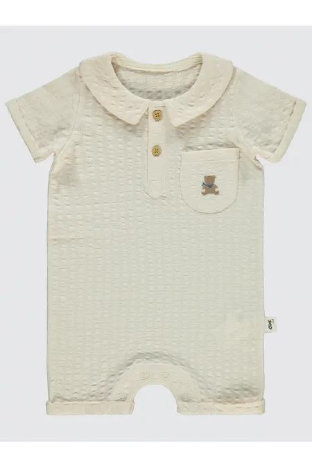 Grenouillères bébé 0-24 mois beiges - Emballage