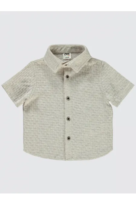 Bebek Gömlek 0-24 Ay Sütlükahve - Paket