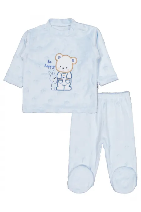 Baby Pajama Set 0-24 Months Blue - Package