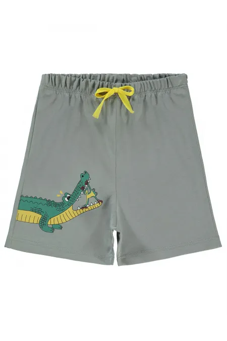 Shorty garçon 2-5 ans Gris clair - Emballage