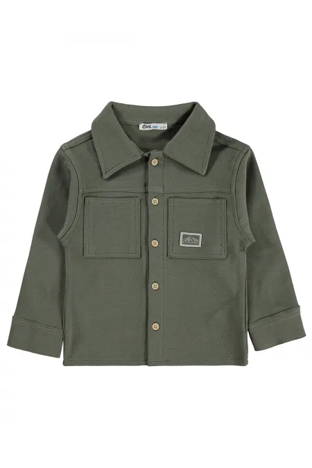Boys' Shirt, Ages 2-5, Khaki - Pack