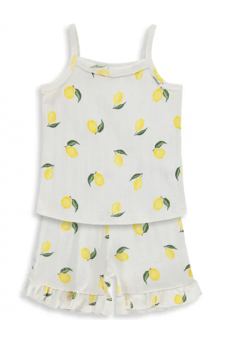 Ensemble pyjama fille, 2-5 ans, blanc cassé - Emballage