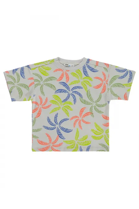 T-shirt garçon, 2-5 ans, couleur pierre foncée - Emballage