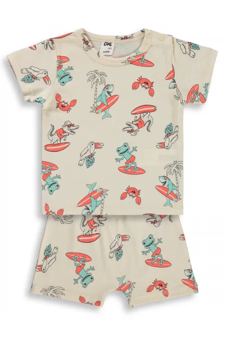 Bebek Takım 0-24 Ay Açık Bej - Paket