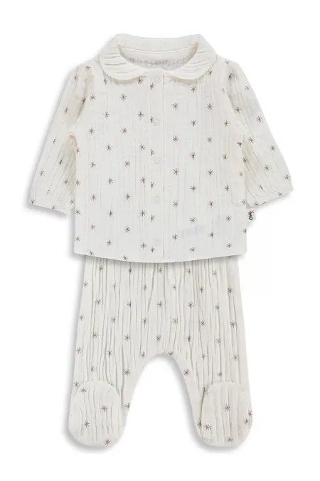 Bebek Pijama Takımı 0-24 Ay Acı Kahverengi - Paket
