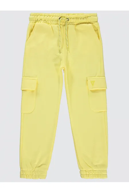 Kız Çocuk Eşofman Altı 10-13 Yaş Sarı - Paket