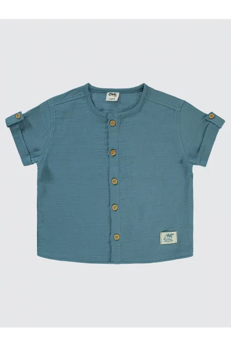 Bebek Gömlek 0-24 Ay İndigo - Paket