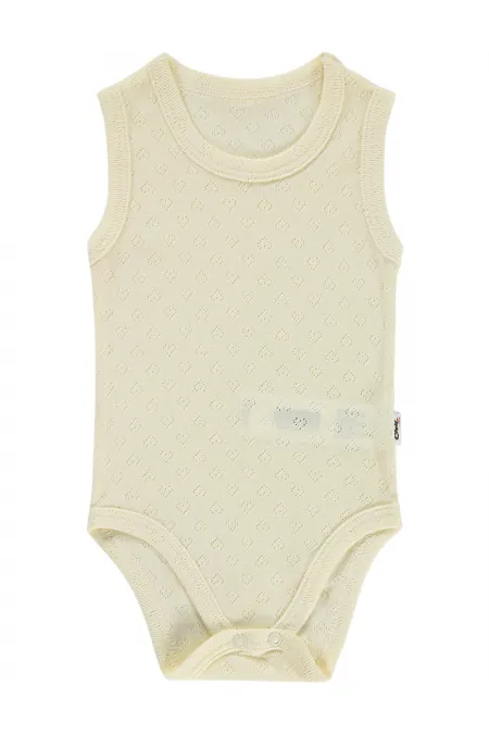 Body bébé à boutons-pression 0-24 mois jaune clair - Emballage