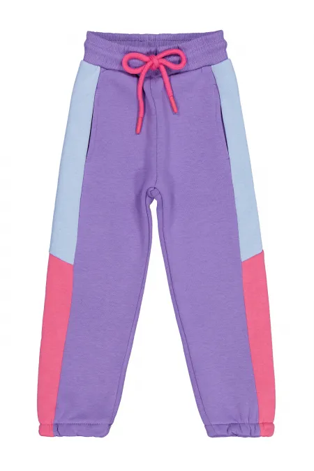 Bas de survêtement pour fille (2-5 ans), violet - Lot